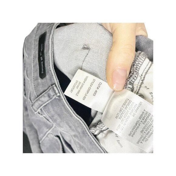 Articles of Society Women’s Gray Jeans Size 26  Bridgeport Ankle Skinny - Picture 9 of 9
